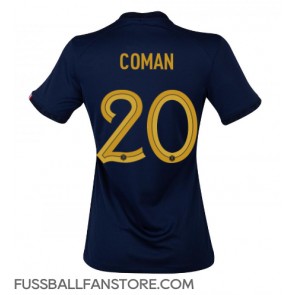 Frankreich Kingsley Coman #20 Replik Heimtrikot Damen WM 2022 Kurzarm